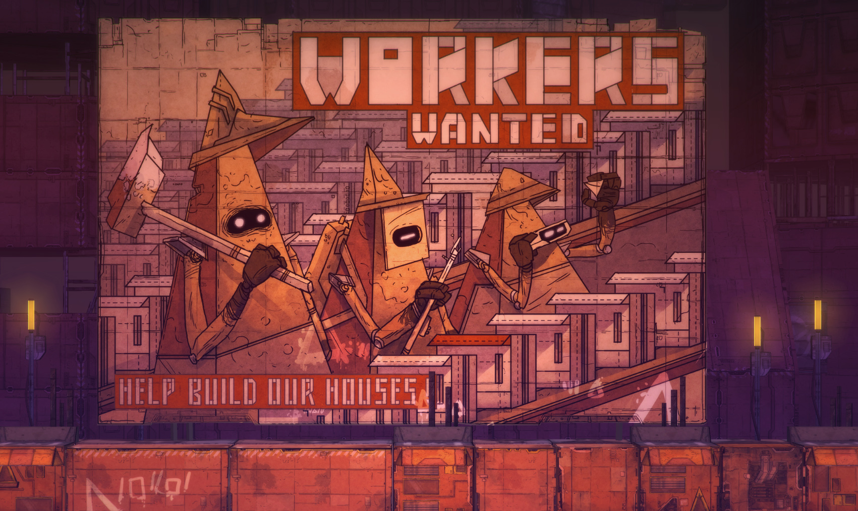 Workers Billboard In Game