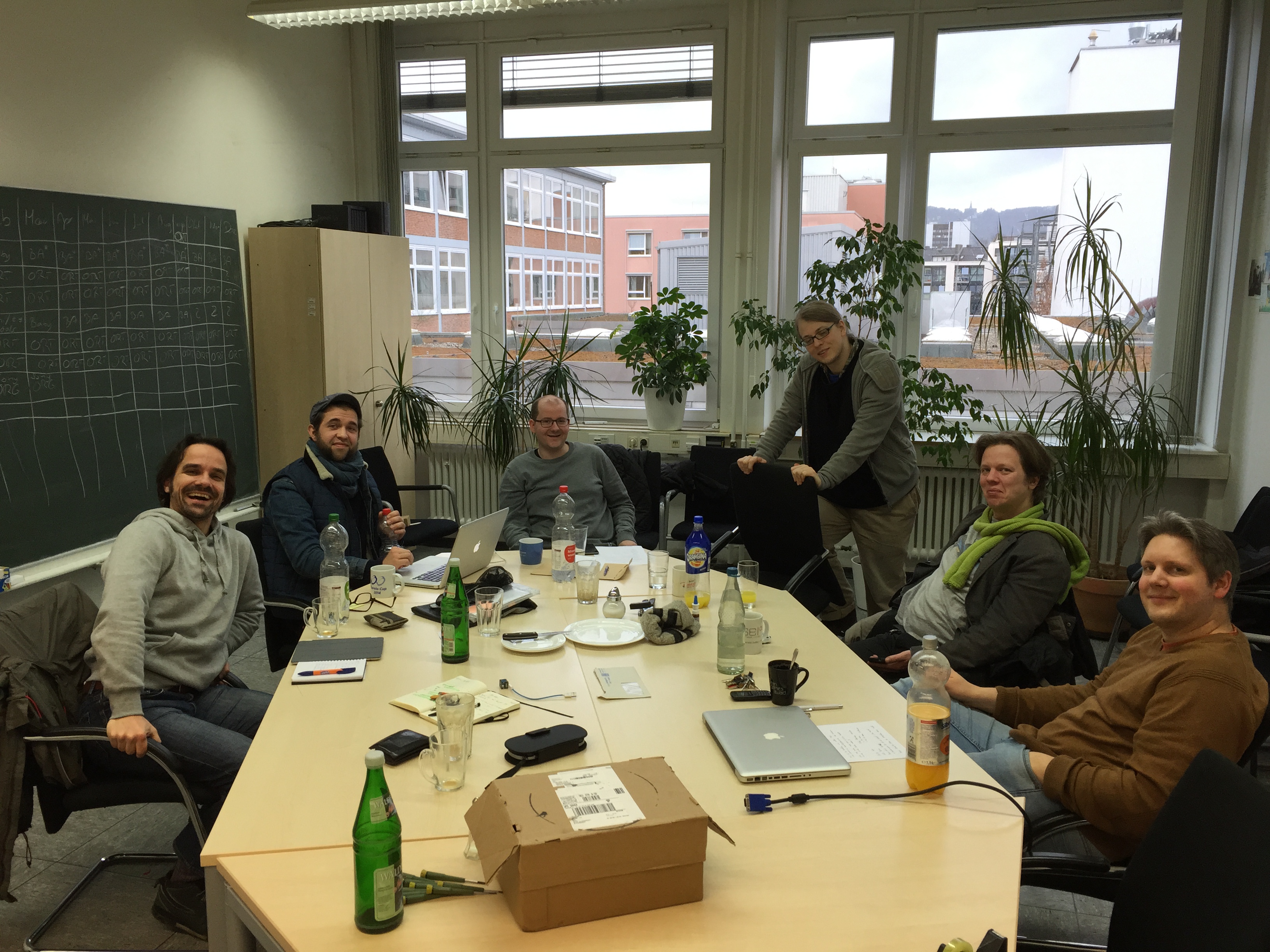 left to right: Jones, Stamm, Murmel, Rico, Tobi, Christian (taken by Lennert)