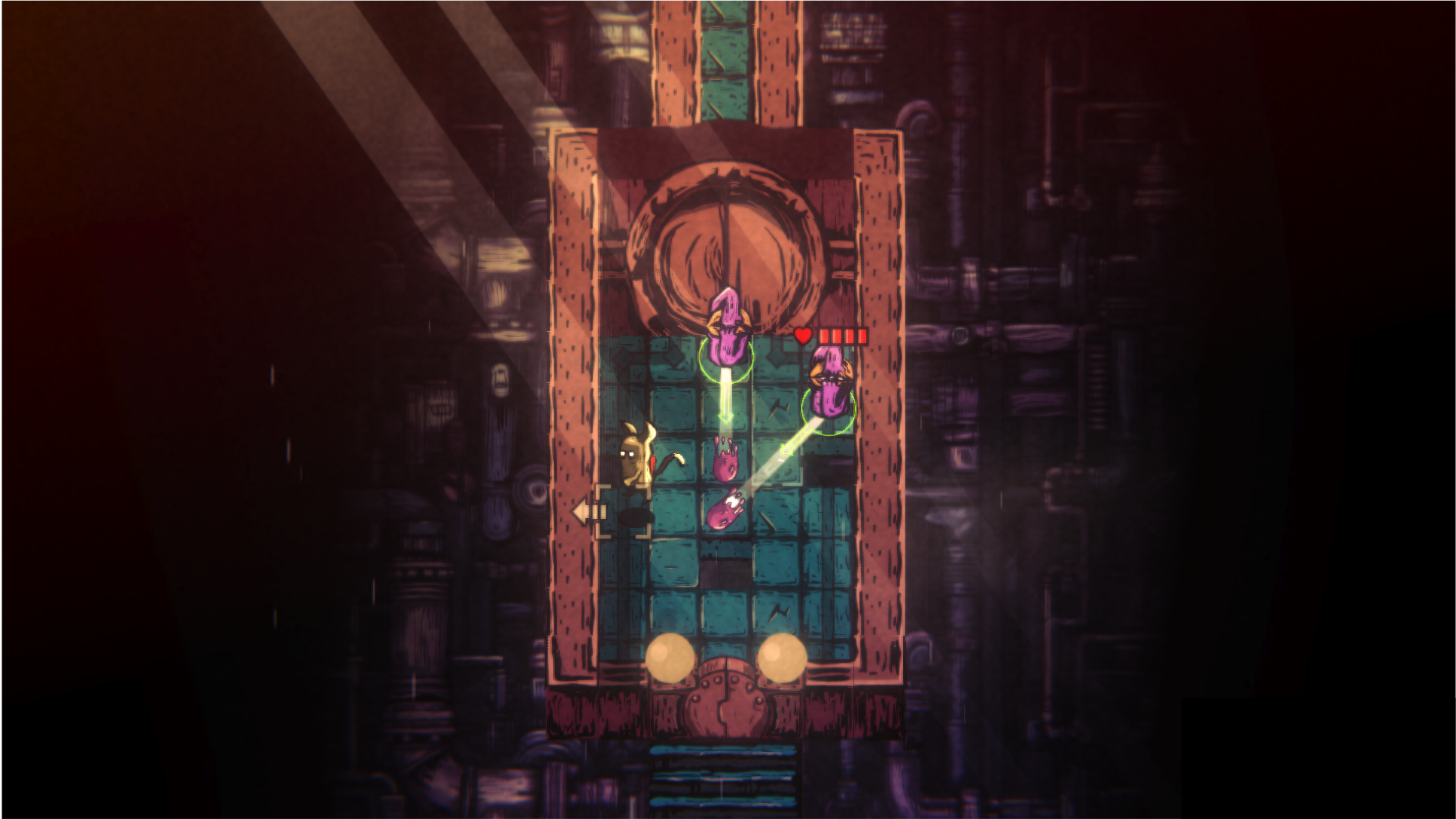 Paul running away from a bullet