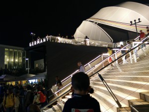 At The German Pavilion